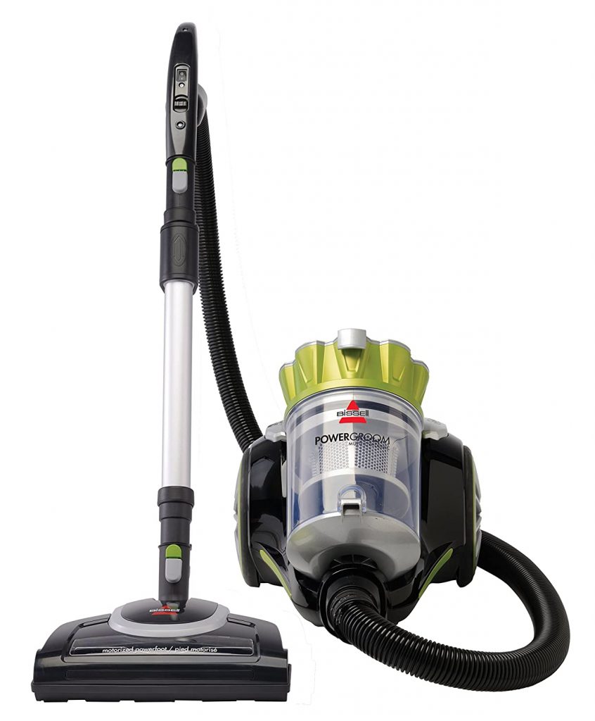 Bissell Powergroom Multicyclonic Bagless Canister Vacuum is our choice for bagless vacuum.