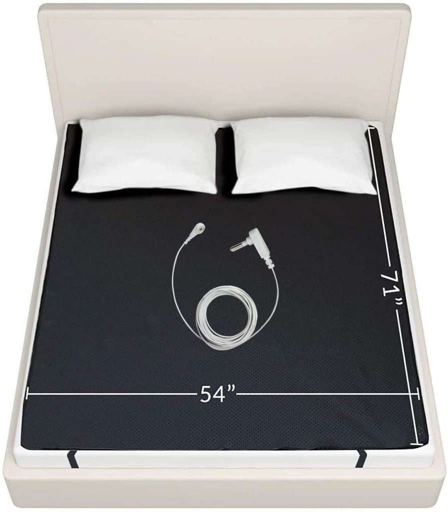 Full Size Therapy Grounding Mat for Better Sleep, EMF Protection.