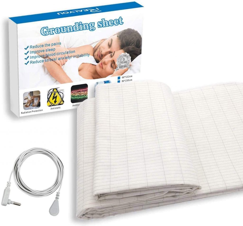 Grounding Sheet Half Size with Pure Silver Threads for Better Sleep, EMF Protection.