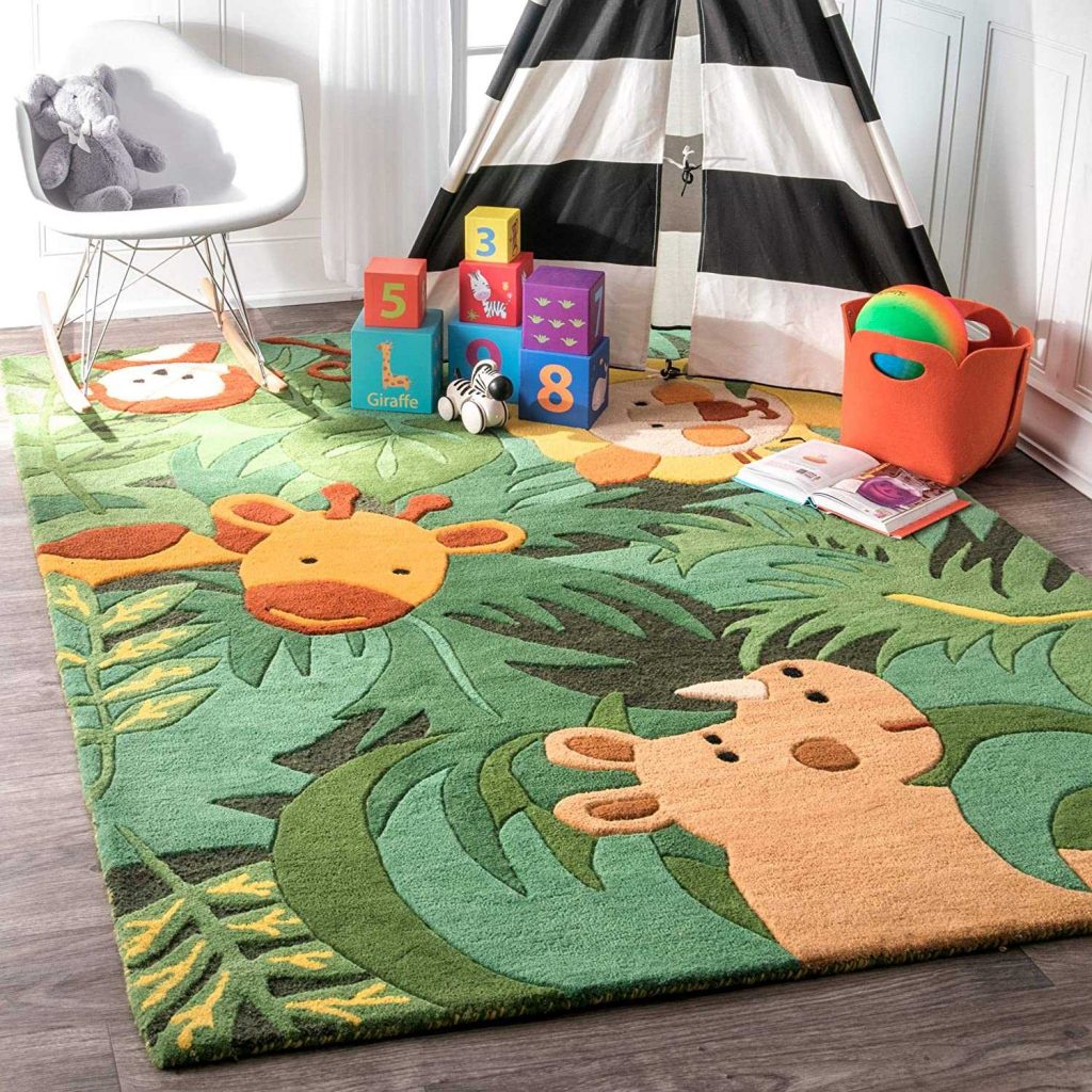 Best Wool - nuLOOM Kinder Safari Friends Wool Area Rug