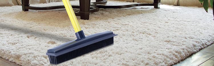 Rubber Broom Carpet Sweeper.
