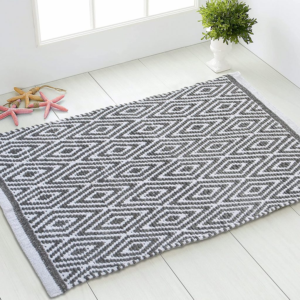 Cotton Rug Grey-White